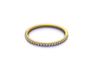 Semi-Set Diamond Eternity Ring 0.10cts. in 18ct. Yellow Gold-88-18524