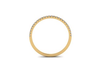 Semi-Set Diamond Eternity Ring 0.10cts. in 18ct. Yellow Gold - 9