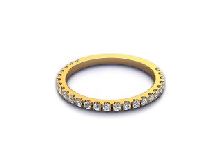 Semi-Set Diamond Eternity Ring 0.33cts. in 18ct. Yellow Gold-88-18528
