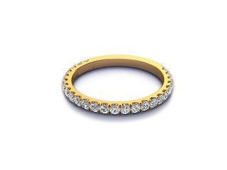 Semi-Set Diamond Eternity Ring 0.55cts. in 18ct. Yellow Gold-88-18529