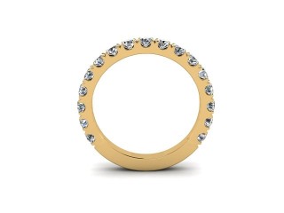 Semi-Set Diamond Eternity Ring 1.00cts. in 18ct. Yellow Gold - 9