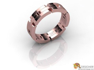 Women's Designer 18ct. Rose Gold Court Wedding Ring-D10320-0401-000L