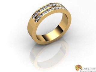 Men's Diamond 18ct. Yellow Gold Court Wedding Ring-D10368-1801-020G