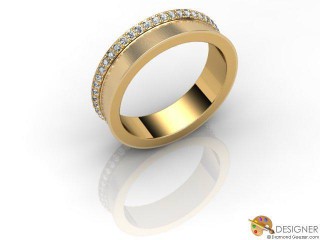 Men's Diamond 18ct. Yellow Gold Court Wedding Ring-D10448-1801-050G