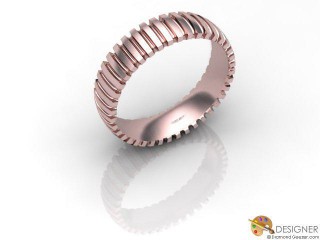 Women's Designer 18ct. Rose Gold Court Wedding Ring-D10525-0403-000L