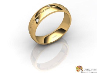 Women's Diamond 18ct. Yellow Gold Court Wedding Ring-D10534-1801-008L