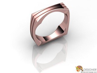 Women's Designer 18ct. Rose Gold Court Wedding Ring-D10824-0401-000L