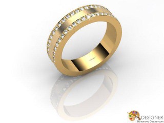 Men's Diamond 18ct. Yellow Gold Court Wedding Ring-D10848-1801-080G