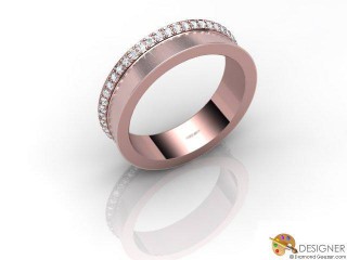 Women's Diamond 18ct. Rose Gold Court Wedding Ring-D10906-0403-050L