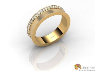 Men's Diamond 18ct. Yellow Gold Court Wedding Ring-D10906-1803-050G