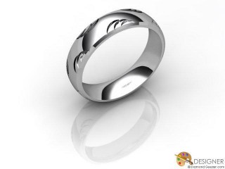 Men's Designer Platinum Court Wedding Ring-D10929-0101-000G