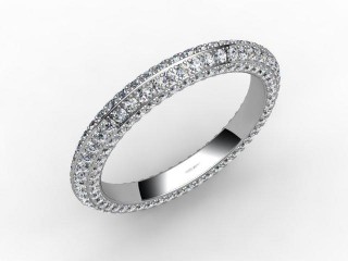 All Diamond Wedding Ring 1.30cts. in Platinum