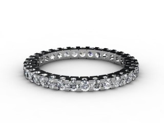 All Diamond Wedding Ring 0.82cts. in Platinum-W88-01063