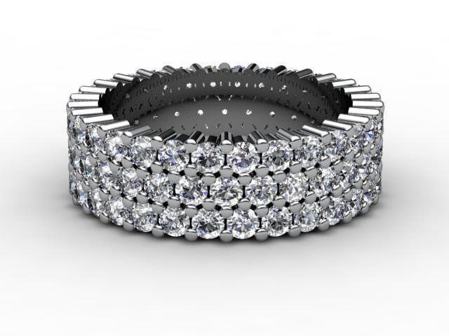 All Diamond Wedding Ring 2.70cts. in Platinum