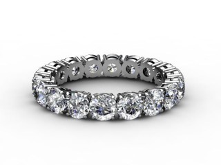 All Diamond Wedding Ring 2.63cts. in Platinum-W88-01072