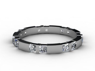 All Diamond Wedding Ring 1.35cts. in Platinum-W88-01089