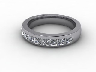 All Diamond Wedding Ring 1.04cts. in Platinum-W88-01100