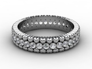 All Diamond Wedding Ring 0.34cts. in Platinum