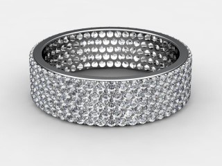All Diamond Wedding Ring 1.25cts. in Platinum-W88-01116