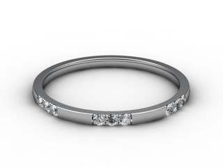All Diamond Wedding Ring 0.18cts. in Platinum-W88-01119