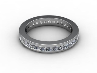 All Diamond Wedding Ring 1.90cts. in Platinum