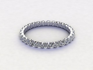 All Diamond Wedding Ring 0.85cts. in Platinum-W88-01512