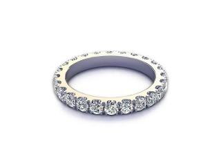 All Diamond Wedding Ring 1.40cts. in Platinum-W88-01523