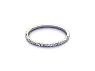 All Diamond Wedding Ring 0.10cts. in Platinum-W88-01524