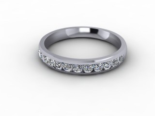 0.57cts. 1/2 Platinum Wedding Ring-W88-01721