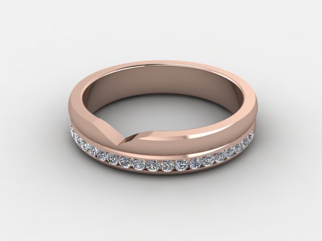 All Diamond 0.24cts. in 9ct. Rose Gold