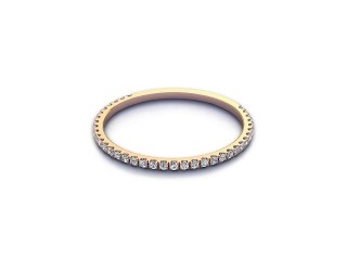 All Diamond Wedding Ring 0.15cts. in 18ct. Rose Gold