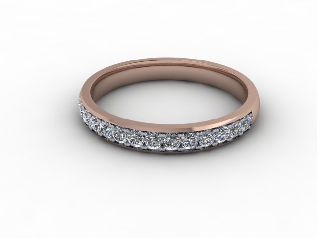 0.36cts. 1/2 18ct Rose Gold Wedding Ring Ring