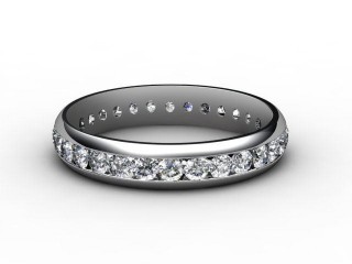 All Diamond Wedding Ring 0.89cts. in 18ct. White Gold
