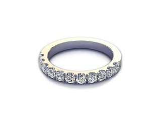 All Diamond Wedding Ring 0.65cts. in 18ct. White Gold