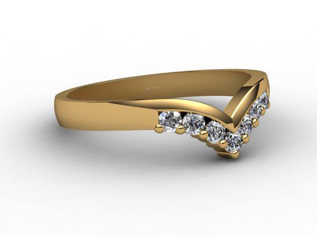 All Diamond Wedding Ring 0.25cts. in 18ct. Yellow Gold