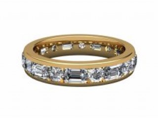 All Diamond Wedding Ring 3.43cts. in 18ct. Yellow Gold-W88-18102