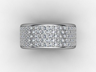 All Diamond Wedding Ring 1.20cts. in Platinum - 9
