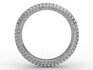 All Diamond Wedding Ring 1.30cts. in Platinum - 3