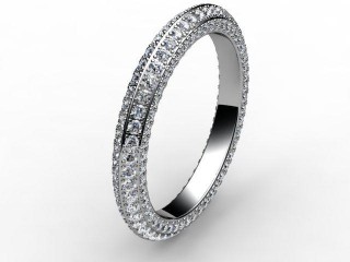 All Diamond Wedding Ring 1.30cts. in Platinum - 9