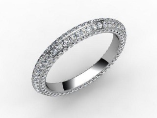 All Diamond Wedding Ring 1.30cts. in Platinum - 15