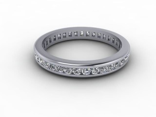 All Diamond Wedding Ring 0.78cts. in Platinum - 12