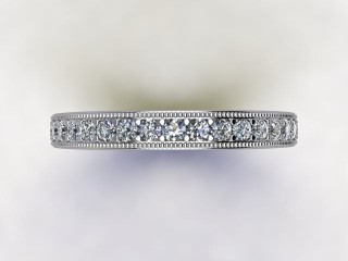 All Diamond Wedding Ring 0.65cts. in Platinum - 9