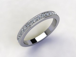 All Diamond Wedding Ring 0.65cts. in Platinum - 12