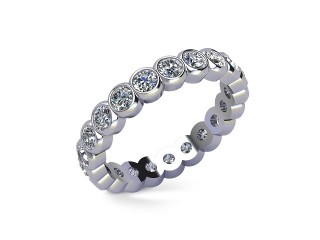 All Diamond Wedding Ring 1.75cts. in Platinum - 12
