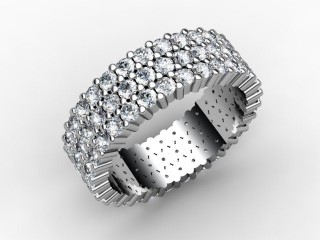 All Diamond Wedding Ring 2.70cts. in Platinum - 12