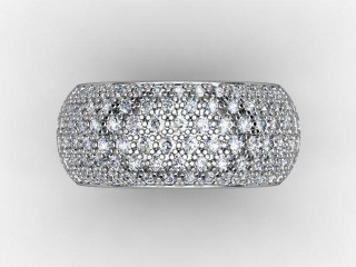 All Diamond Wedding Ring 2.16cts. in Platinum - 9