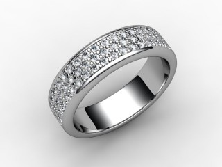 All Diamond Wedding Ring 0.77cts. in Platinum - 12