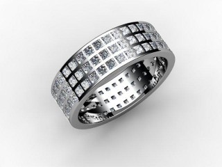 All Diamond Wedding Ring 2.85cts. in Platinum - 15