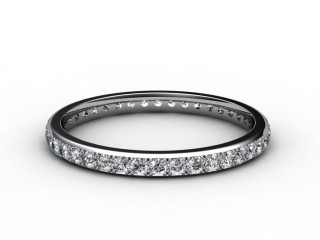 All Diamond Wedding Ring 0.40cts. in Platinum - 12
