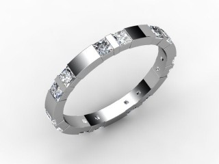All Diamond Wedding Ring 1.35cts. in Platinum - 12